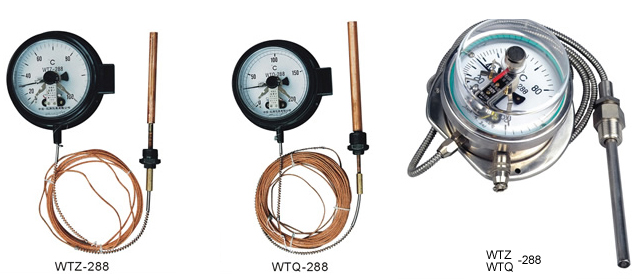 WTZ-288、WTQ-288 电接点压力式温度计